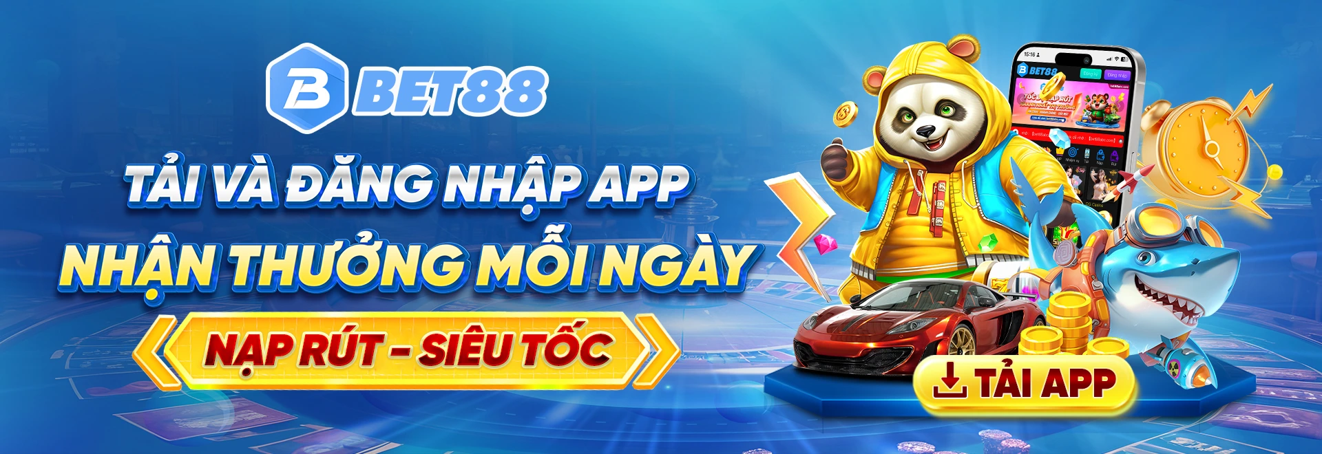 BET88 khuyến mãi mỗi ngày nạp rút siêu tốc